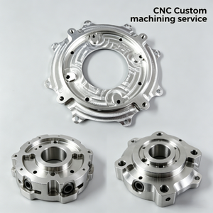 CNC Machined Aluminum AL6061 Pink Electroplated 304 Stainless Steel Impeller Automotive Parts Rotor Components - Product Image 1