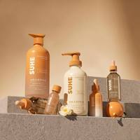 Botellas de Vidrio Redondas Personalizadas Estilo Boston para Aceite Capilar, Champú y Acondicionador con Acabado Mate y Serigrafía