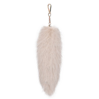 Porte-clés queue de renard artificielle 30 cm, 14 couleurs, en fourrure écologique et moelleuse, breloque de sac, pendentif pour sac à main et clés de voiture, pour Halloween et cosplay, pour femmes, 2026