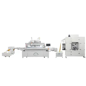 Manufacturer Flexible Circuit Board Coil printing Vacuum Screen Printer CCD Camera alignment Silk Screen Printing Machine
