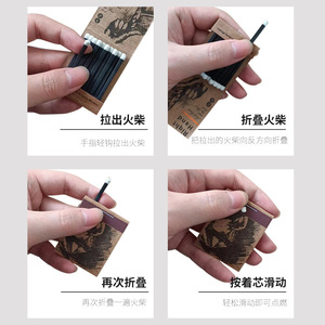 Razor Gang Bloodbath Gangster Match Wooden Matchstick Personalized Retro Disposable <b>Matchbox</b> For Gift And Smoking - Product Image 5