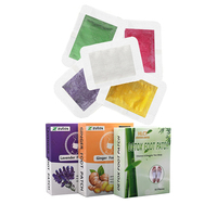 Patchs détoxifiants pour les pieds au vinaigre de bambou naturel, à base de plantes, Kinoki Thaïlande Lanna, anti-fatigue, 30 unités