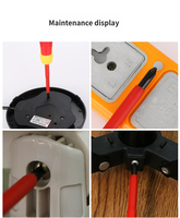 Jeu de tournevis multi-embouts à tête plate en plastique isolé, finition chromée, haute dureté, version domestique, pour réparation de téléphones portables