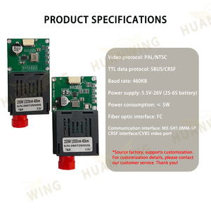 Modules émetteurs-récepteurs optiques TTL 40KM pour UAV, fibre optique TTL vers fibre, air-terre, débit de données 155M, interface FC Rx/Tx/AV, accessoires - Product Image 5
