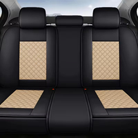 Housse de siège de voiture universelle de luxe en cuir NAPPA PVC, style professionnel, entièrement enveloppante, toutes saisons