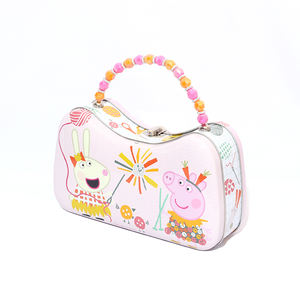 2024 nouveau sac en métal mignon <span class=keywords><strong>petit</strong></span> cochon motif avec poignée de couleur bonbon - Product Image 2