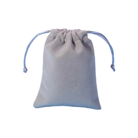 Pochette en velours noire personnalisable avec logo, recyclable, pour bijoux, emballage promotionnel