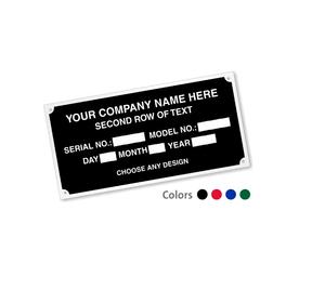 뜨거운 판매 인쇄 금속 이름 플레이트 알루미늄 스티커 라벨 플레이트 - Product Image 2