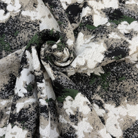 Tissu Jacquard Chenille Lourd 470 GSM à Motifs pour Revêtement de Canapé et Lit de Luxe pour Animaux de Compagnie