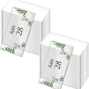 MOQ 10pcs Droshipping Personalized Clear Acrylic Table Number Custom <b>Wedding</b> Guest <b>Name</b> Design Place <b>Cards</b> - Product Image 2
