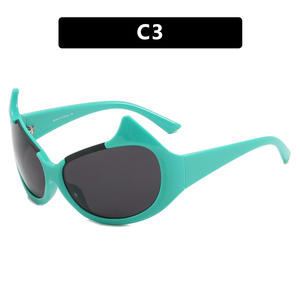 แว่นกันแดดแฟชั่นหลากสีเฉดสี<span class=keywords><strong>2022</strong></span> gafas de SOL gafas de SOL Para mujer แว่นกันแดดเอเลี่ยน - Product Image 5