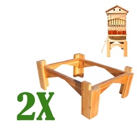 2X support de support de ruche en bois naturel jambe de ruche fournitures d'apiculture stocks américains non assemblés