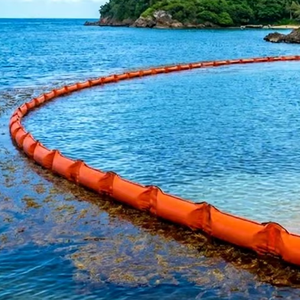 Barriera di alghe marine per bloccare, deviare e raccolta efficacemente le masse di alghe galleggianti nelle acque costiere - Product Image 1