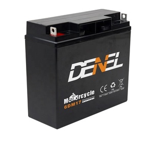 <span class=keywords><strong>Batterie</strong></span> <span class=keywords><strong>moto</strong></span> DENEL 6DM17 <span class=keywords><strong>12V</strong></span> <span class=keywords><strong>17Ah</strong></span> AGM au plomb, plaques épaissies, nouvelle, courant de démarrage 300A pour tricycle, scooter, VTT - Product Image 2