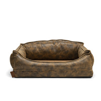 Tapis rafraîchissant imperméable en TPU à imprimé léopard pour chien, en tissu Oxford et cuir PU, lit pour animaux de compagnie, canapé-lit pour chien, vente en gros
