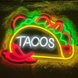 Panneau lumineux néon LED coloré décoratif pour restaurant, enseigne suspendue, panneau d'affichage lumineux, signalétique lumineuse - Product Image 6