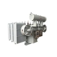 Transformateur de puissance triphasé immergé dans l'huile CHSH fiable 10 kV, fréquence 50 Hz, sortie 400 V, bobine à double enroulement en aluminium/cuivre