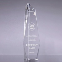 Obélisque en cristal de diamant de haute qualité, prix pour cérémonie d'entreprise, souvenir