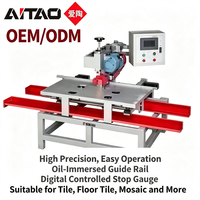 Machine de découpe CNC manuelle AiTao à pont, contrôlée par PLC, grande taille, double face, pour pierre, céramique, carreaux, marbre, AC