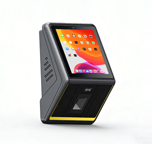 10.1" Dual OS Touch Screen Price Checker POS System Built-in Barcode Scanner Smart Display for Retail Store Su