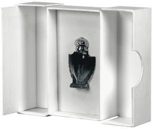 Boîte cadeau rigide personnalisée à double porte blanche pour parfum, emballage cosmétique de luxe - Product Image 1