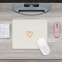 Tapis de Souris Carré Esthétique Personnalisé pour Bureau à Domicile, Imperméable, Base Antidérapante en Caoutchouc, En Stock