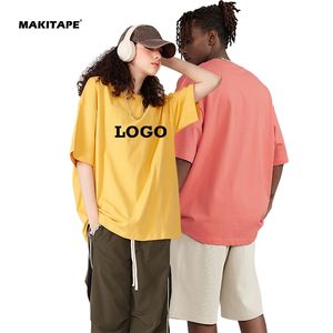 T-shirt unisexe à col rond surdimensionné BE1199, 100% coton, 260GSM, tricoté, logo personnalisé, style streetwear lourd, coupe ample - Product Image 1