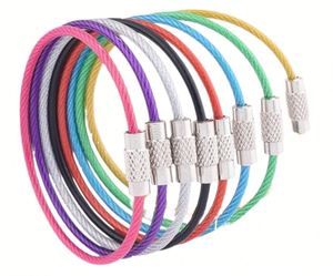 Llaveros de Cable de Acero Inoxidable con Forma Personalizada, Hechos a Mano, con Diseño de Dibujos Animados, Impresión UV y Recubrimiento Colorido, Venta al Por Mayor - Product Image 1