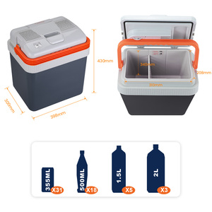 Réfrigérateur 12v Mini Réfrigérateur 24l Réfrigérateurs Maison Portable Réfrigérateur Coolbox Gadgets Voiture - Product Image 6