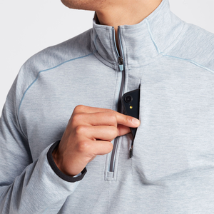Men's Golf Pullovers With Invisible Pockets Performance <strong>Mid</strong> <strong>Layer</strong> Quarter 1/4 Zip Long Sleeve Pullovers Jumpers for Mens - Product Image 3