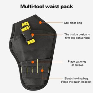 <b>Drill</b> <b>Bit</b> <b>Storage</b> Bag with <b>Drill</b> <b>Bit</b> Holder and Screw case - Tool Belt Bag - Portable Electrician's Waist Bag - Product Image 2