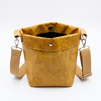 Sac à bandoulière en papier Tyvek à boutons-pression sur mesure avec sangle réglable pour le shopping décontracté en extérieur