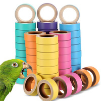 Ménage Coloré Perroquet Formation Mini Jouets Anneau Portable Manuel Oiseaux Jouant À Mâcher Anneaux Jouet