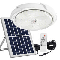 Plafonnier solaire LED UFO 6V3W à batterie, étanche IP65, pour extérieur, jardin résidentiel, avec détecteur de mouvement et télécommande