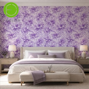 Papier peint floral damassé bleu marine UDK, rouleau de 45 cm x 10 m, décoration de salon - Product Image 5