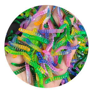 100ピース/ロットレインボーカラーツイスティワーム昆虫教育おもちゃフィギュアスクラップブッキング電話ケースジュエリー作りDIYサプライヤー - Product Image 5