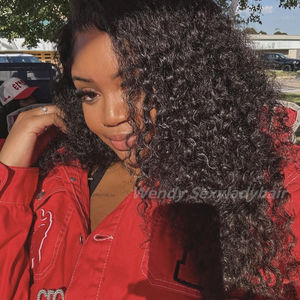 Großhandel Straight Burmese Curly Echthaar Perücken Lace Front Echthaar Perücken Full Lace Hd Lace Frontal Perücken für schwarze Frauen - Product Image 5