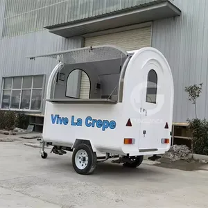 2024 Offre Spéciale Chariot de nourriture mobile personnalisé Chariot de hot-dog Mini chariot de nourriture mobile