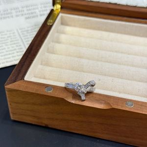 Bague de fiançailles Dylam Top Fine Jewelry en argent 925 avec pierre en moissanite D VVS1, nœud papillon, alliance éternelle, pour femme - Product Image 4