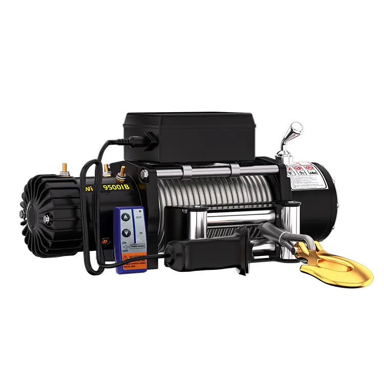 New 12V/24V 4x4 Xe winch 4WD Wire Rope điện Capstan winch với không dây điều khiển từ xa