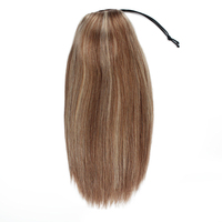 Usine d'extensions de cheveux de Qingdao, 100% cheveux humains Remy, queue de cheval à cordon, toutes les couleurs, blond, mèches, balayage