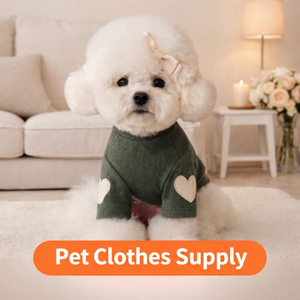 חם מכירה סתיו אהבה רקומה ג 'ון כלב חתול חורף בגדים חמים בגדים חמים - Product Image 1