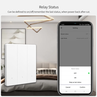 Tuya Wifi 1/2/3gang 86-Type Interrupteur mural Ultra Smart Life pour la décoration de la maison-Interrupteur mural à bouton-poussoir