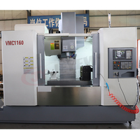 Centro de Mecanizado Vertical CNC de 3 Ejes VMC1160 a Precio de Fábrica, Sistema de Control Fanuc GSK, Motor de Husillo Cónico BT40