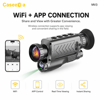 Caméra thermique monoculaire MV3 384x288 avec télémètre laser, WiFi, IP67, enregistrement photo et vidéo pour la chasse et l'observation en extérieur