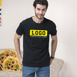 Camiseta de Hombre 100% Algodón 150 g/m² con Logotipo Personalizado, Tallas Grandes, MOQ de 2 Piezas, Diseño en Blanco, Tela Jersey - Product Image 2