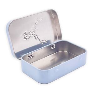 Décorations en métal capsules d'étain gaufrées de pilules mise en conserve de thé léger belles boîtes de conserve de menthe bleu orange boîtes boîtes de conserve pour menthes - Product Image 5