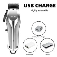 Tondeuse à cheveux professionnelle pour hommes DALING DL-1952, rechargeable par USB, moteur haute puissance, lame en acier inoxydable, tondeuse électrique de précision