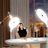 Lampe annulaire LED pleine écran 26 cm pour beauté, éclairage d'appoint pour selfie, streaming en direct, maquillage, vidéo, photographie