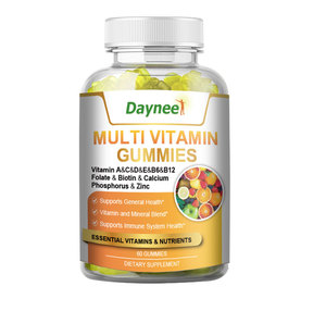 Precio de fábrica Daynee Gummy Vitamins Suplemento 3G * 60 PCS Multi Vitamin Gummies Vitamin C Gummies Suplemento dietético - Product Image 3